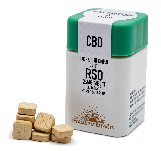 Emerald Bay Extracts - Pear Blossom 26:1 - RSO Tablets - 40ct - 1000mg
