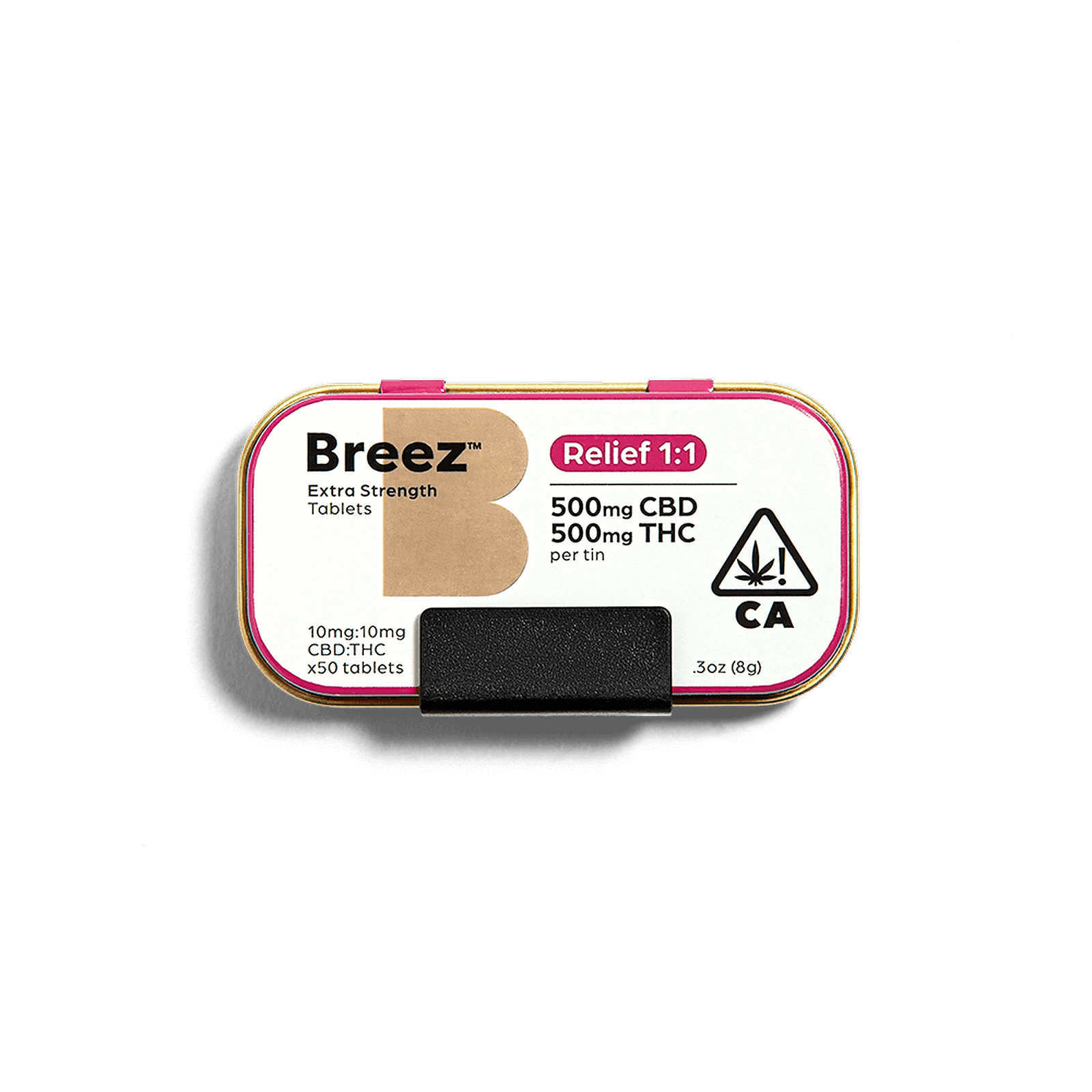1:1 Relief Tablets 500mg CBD/500mg THC - Breez