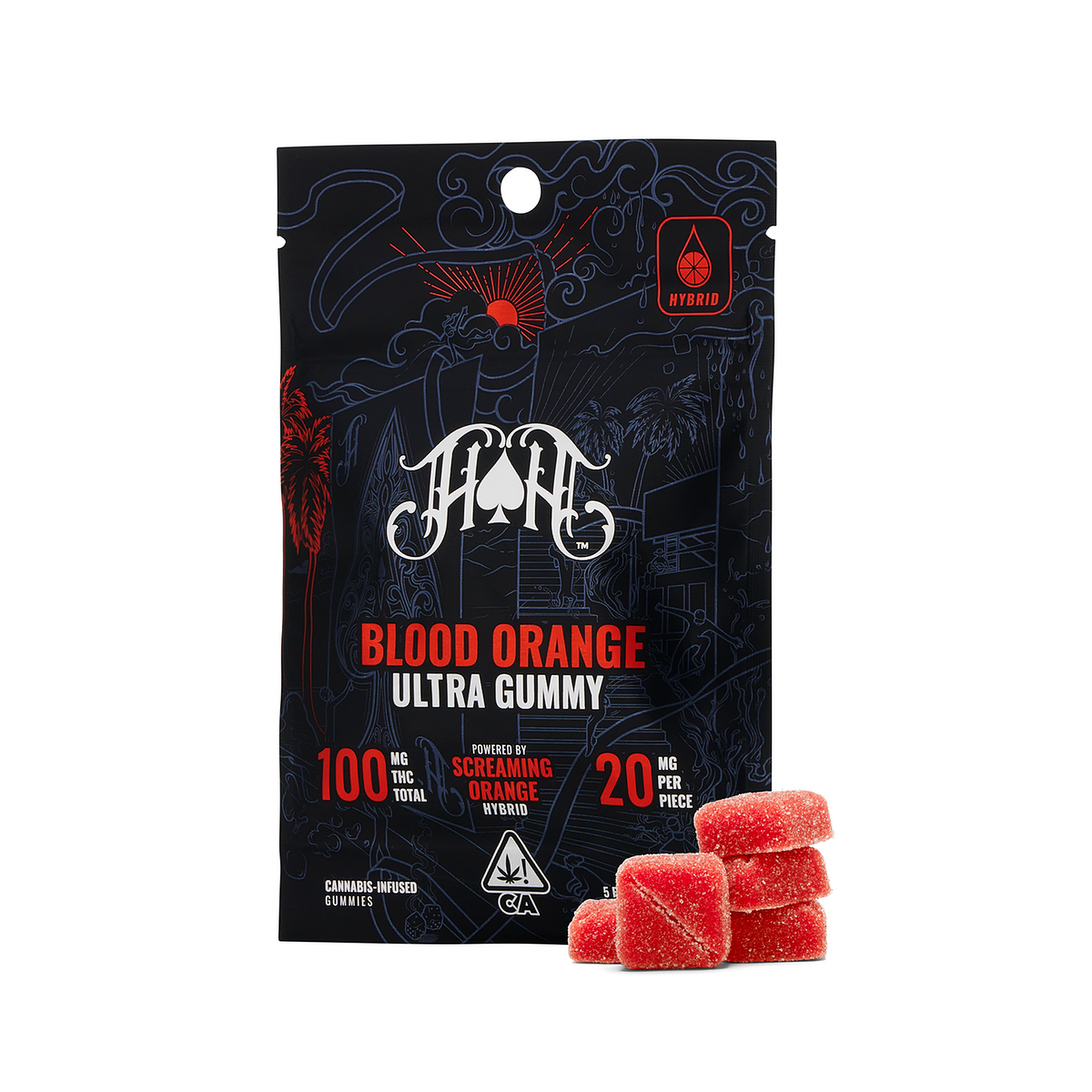Blood Orange HH 100mg THC Gummies - Gummy