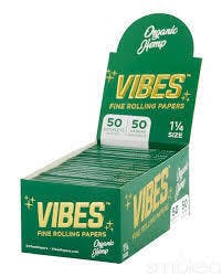 VIBES | ORGANIC HEMP | PAPERS | 1 1/4 SIZE