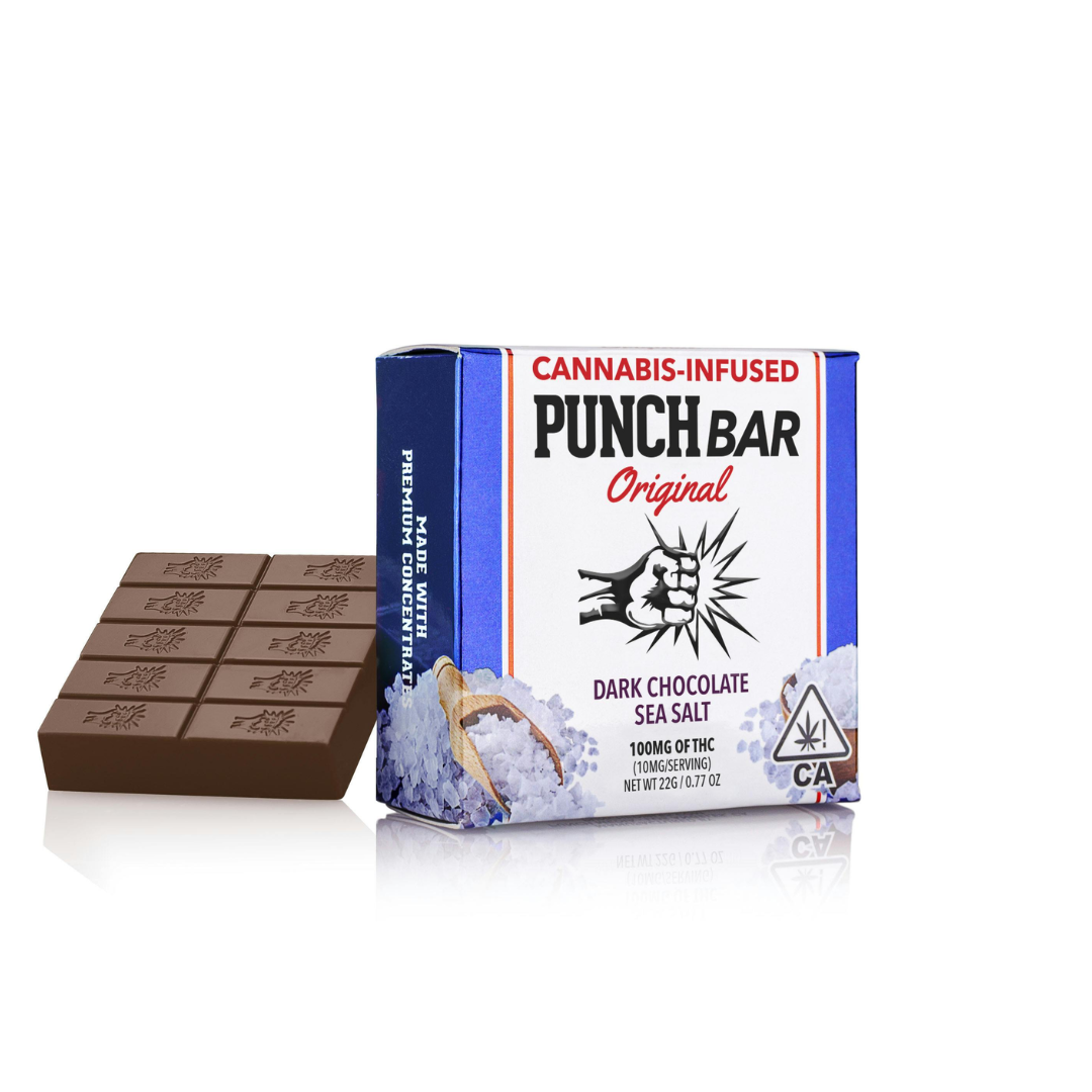 Punch - Dark Chocolate Almonds PunchBar 100mg