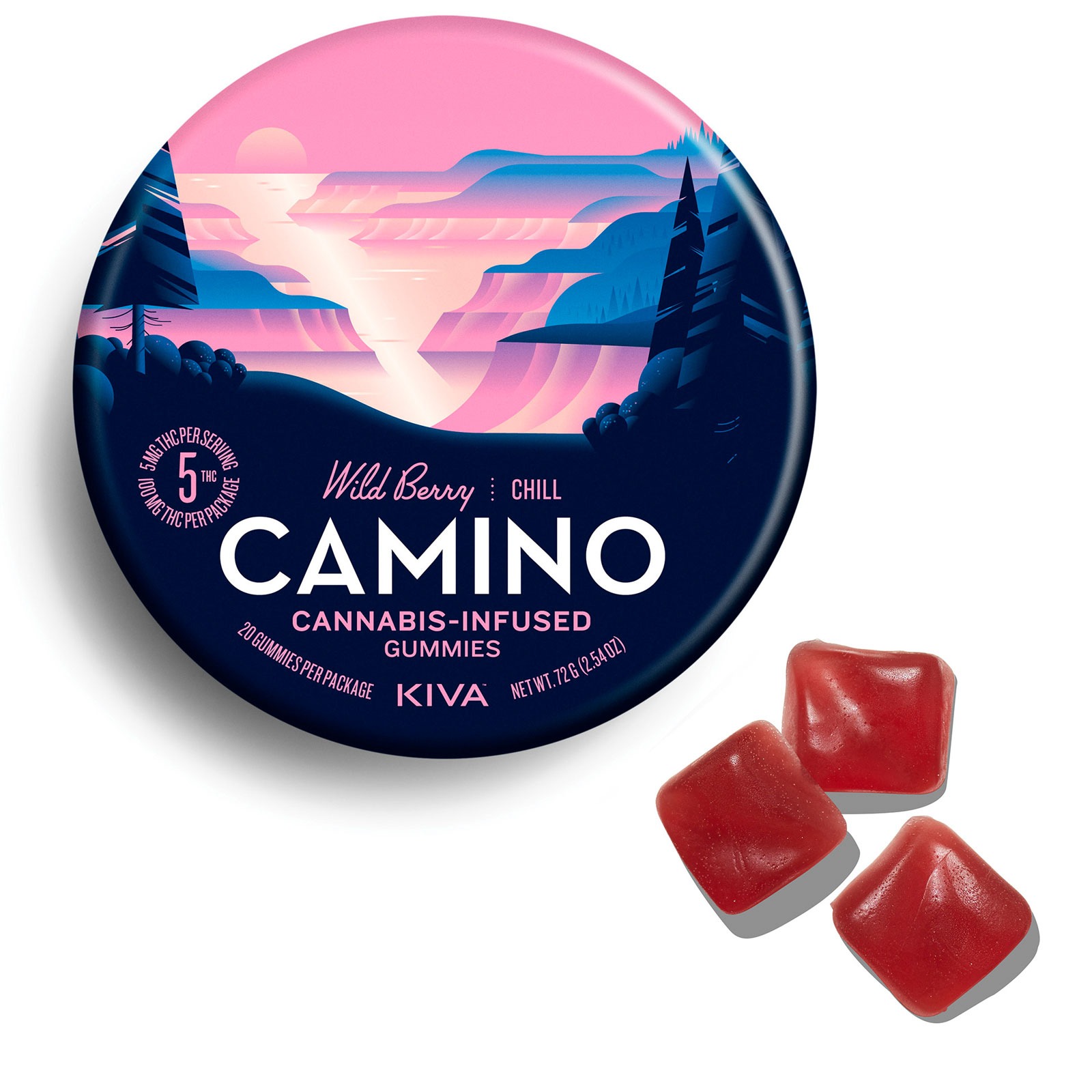 Kiva Camino Gummies Wild Berry