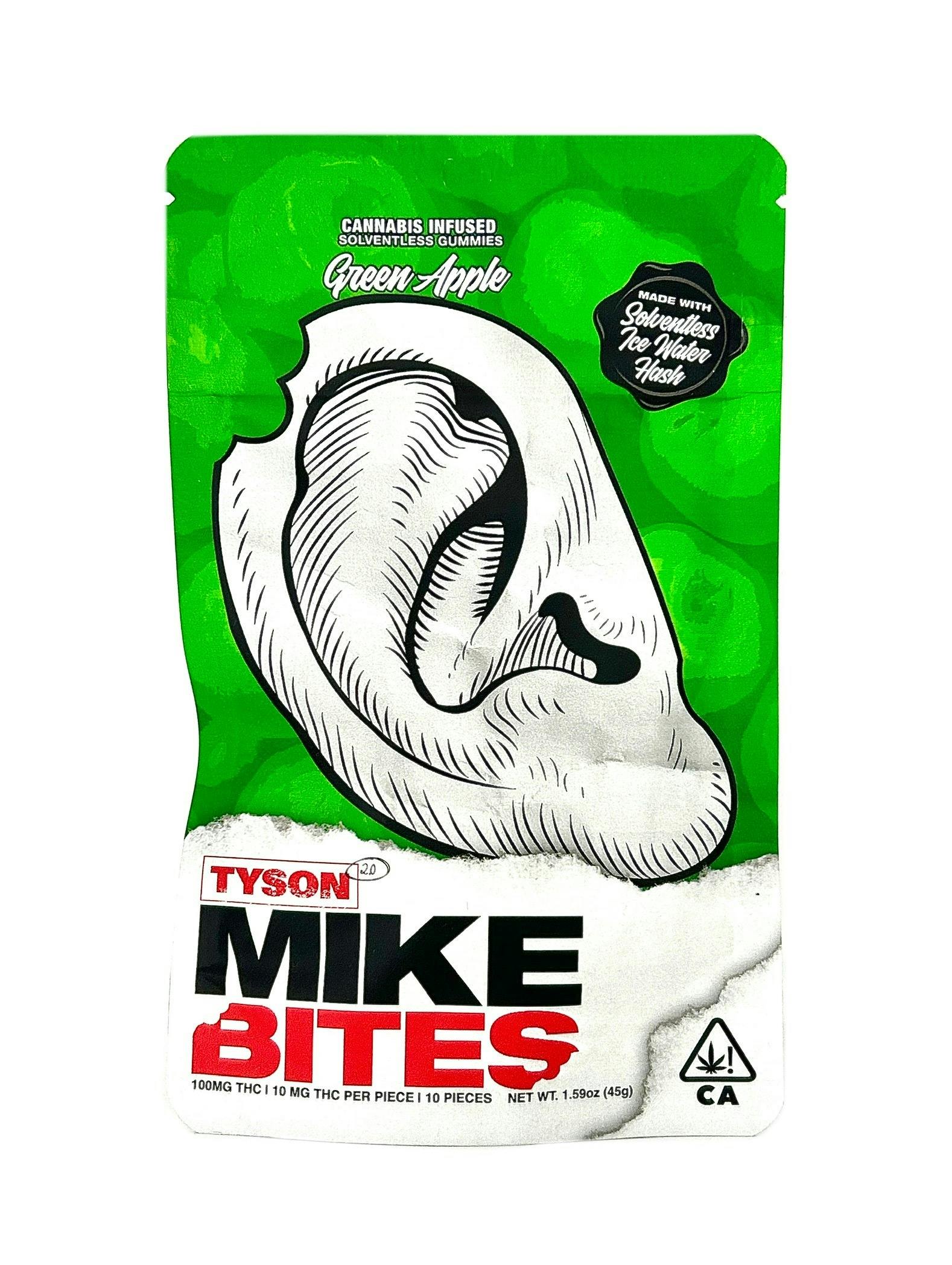 TYSON 2.0 - Mike Bites - Green Apple - 100mg, SOLVENTLESS!