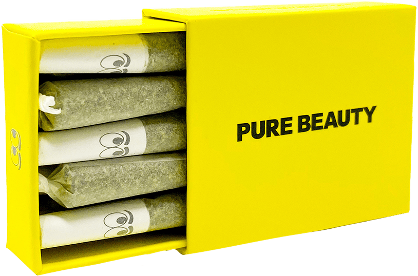 PURE BEAUTY - INFUSED PREROLL MULTIPACK - YELLOW BOX - 2G
