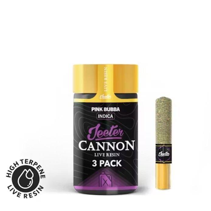 Jeeter - Cannon Live Resin - 3 Pack - Pink Bubba - 1.5 g