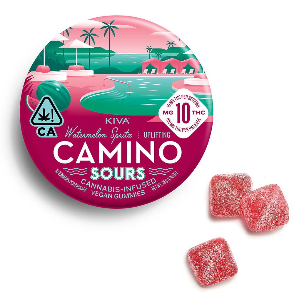 CAMINO WATERMELON SPRITZ 10MG SOUR GUMMIES