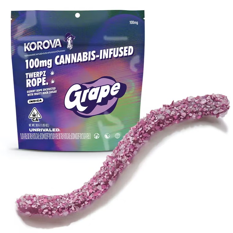 Korova - Grape Twerpz Rope, 100mg - 30 g