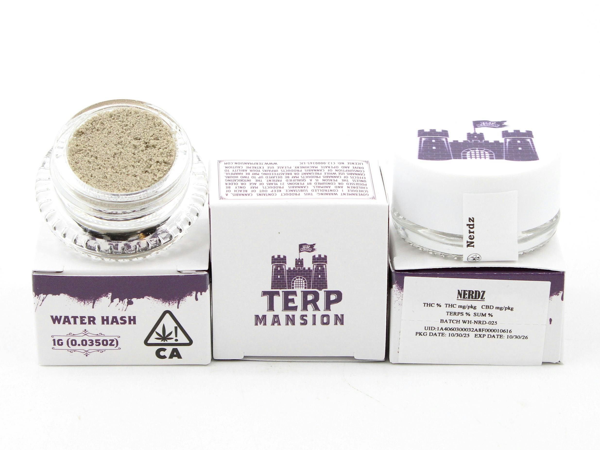 Nerdz 1g Water Hash