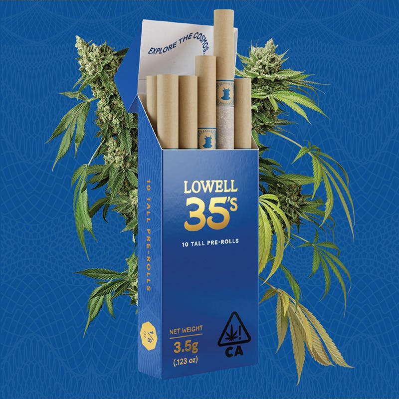 LOWELL 35's, Stargazer, Indica, 10 pack