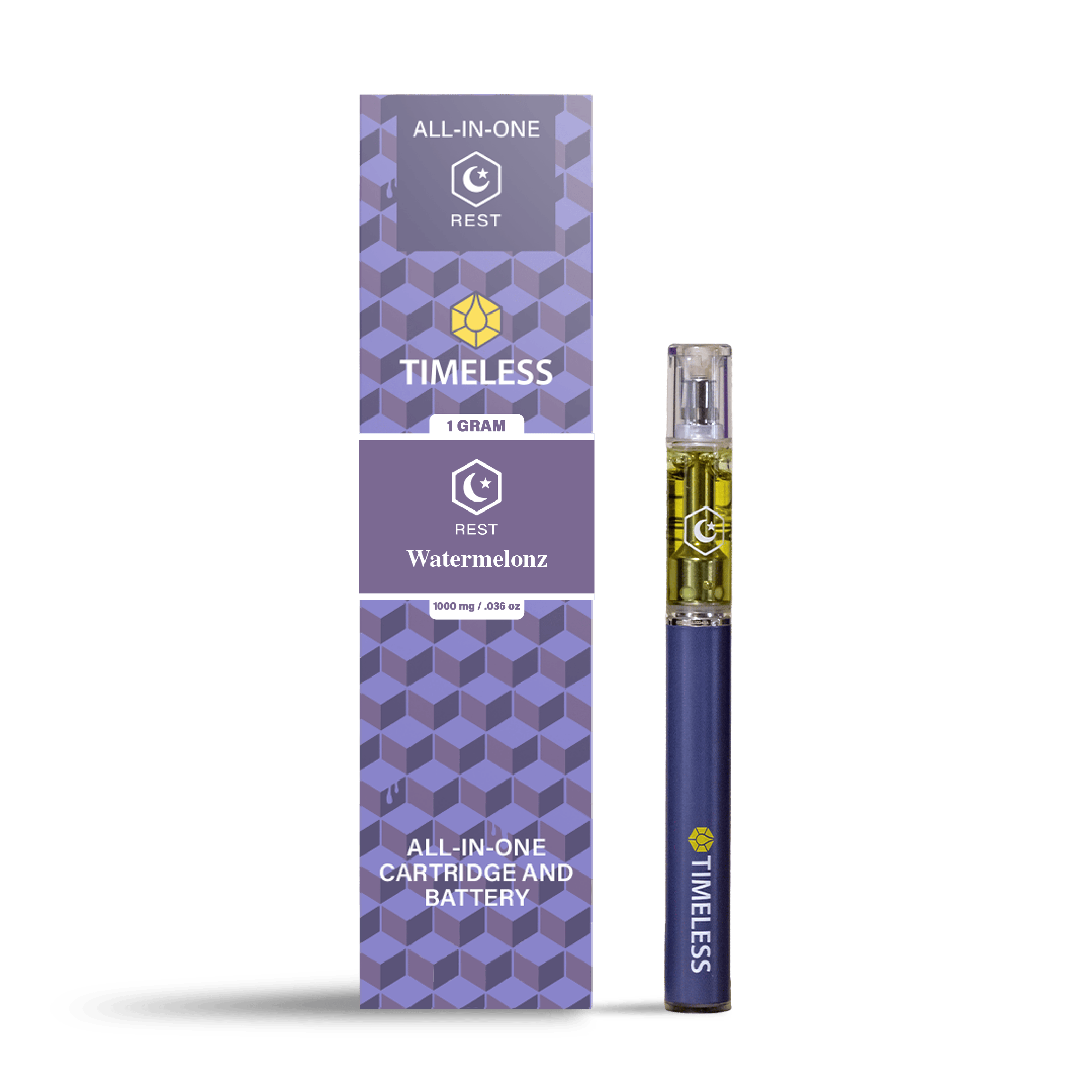 Timeless Watermelonz 1000mg Vape Cartridge All-In-One (Rest)