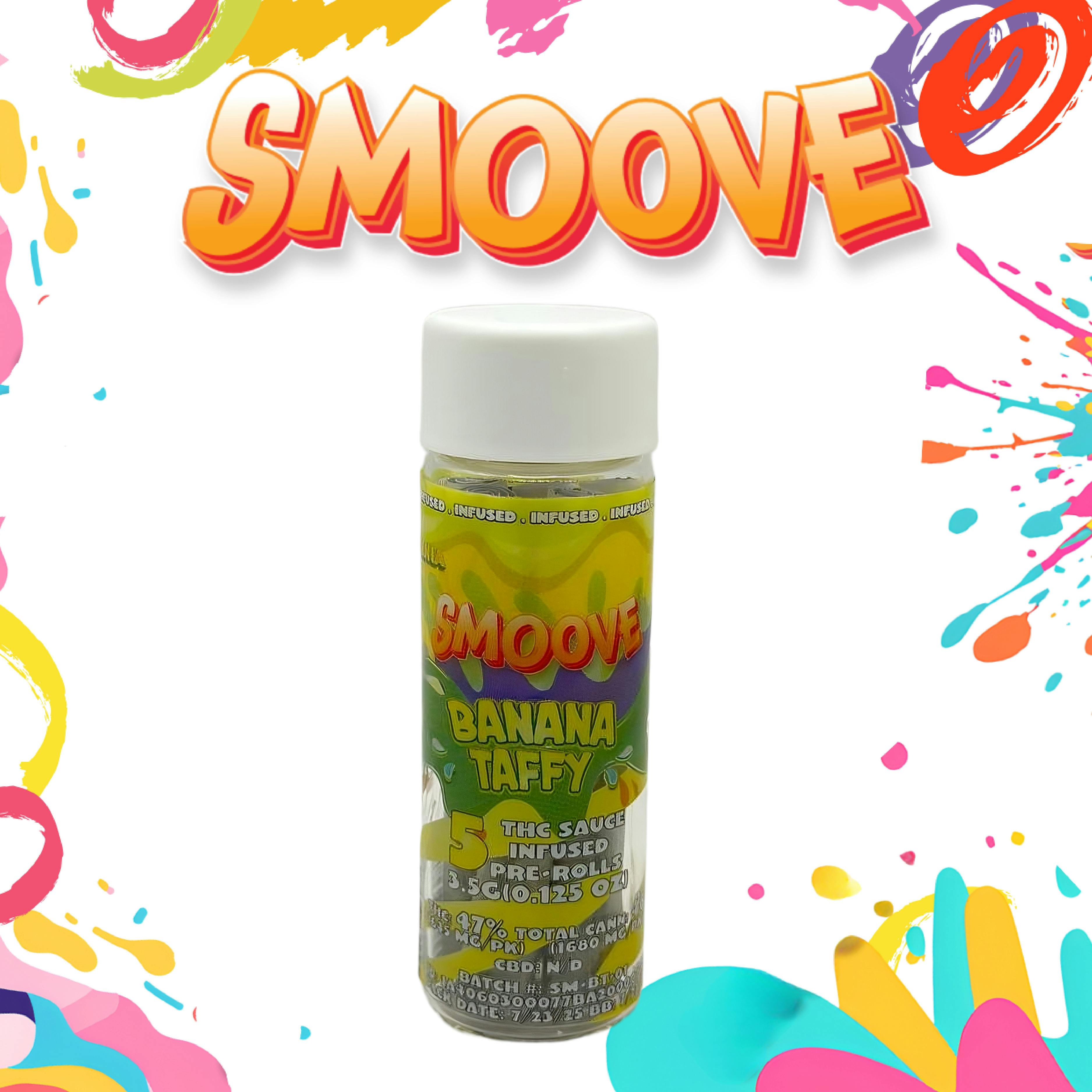 Smoove Infused Pre Rolls Banana Taffy 5 x 0.7 - 3.5 G