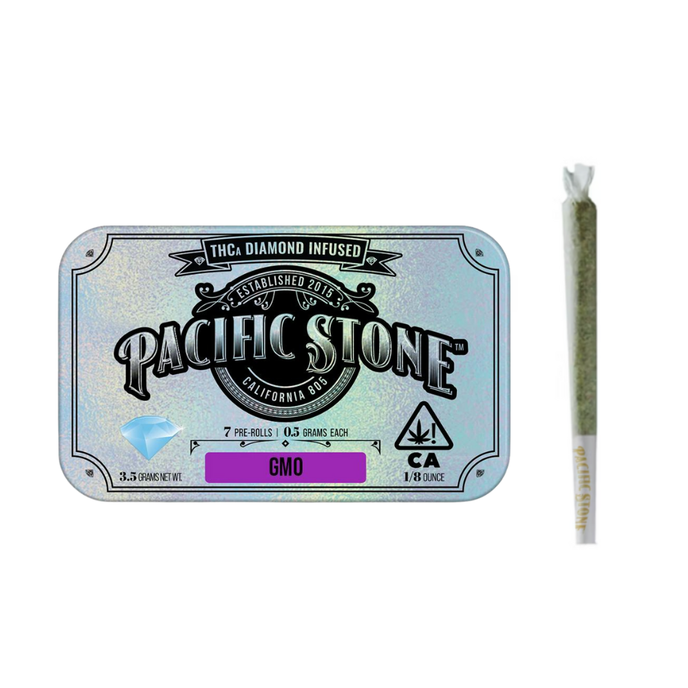 3.5g GMO Diamond Infused Pre-Roll Pack (.5g - 7 pack) - Pacific Stone