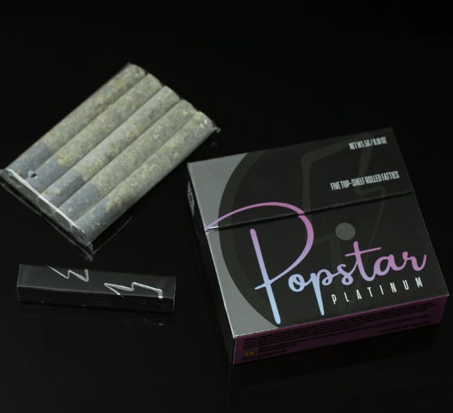 Popstar Platinum | 5g | 5pk | Nameless Genetics Mega Black Cherry