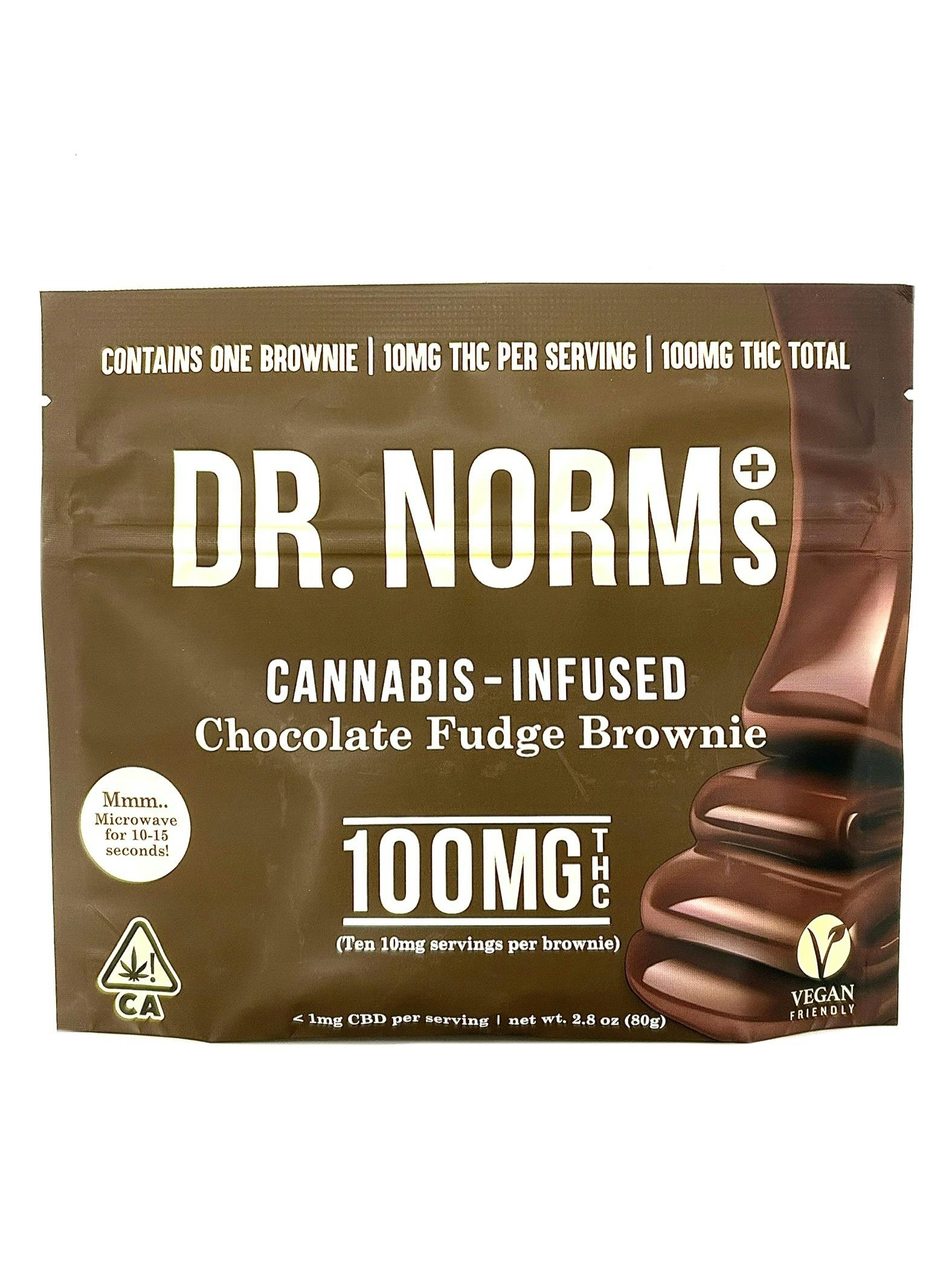 Dr. Norm’s - Chocolate Fudge Brownie - 100mg