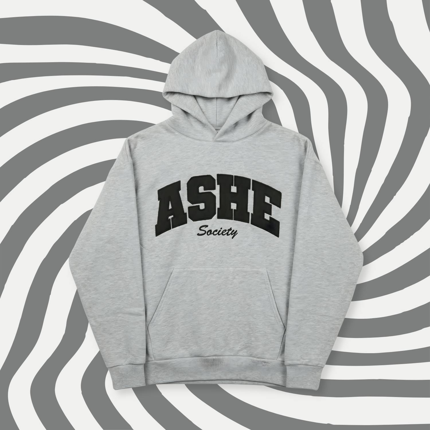 ASHE Varsity Logo Hoodie - Heather Grey