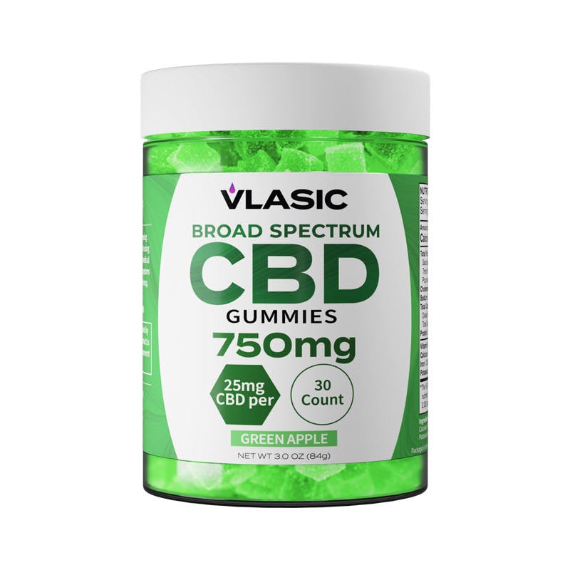 CBD Broad Spectrum Gummies (Green Apple)