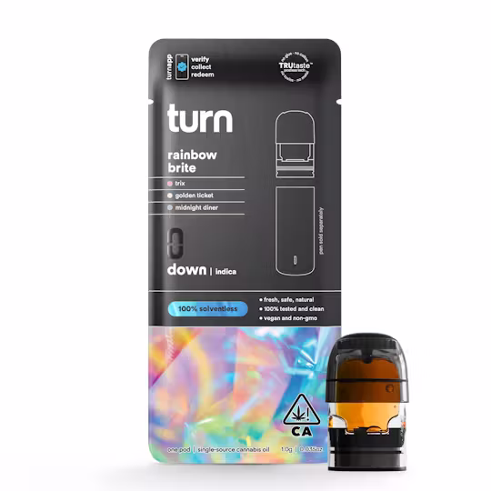 Turn Solventless Pod .5g Rainbow Brite
