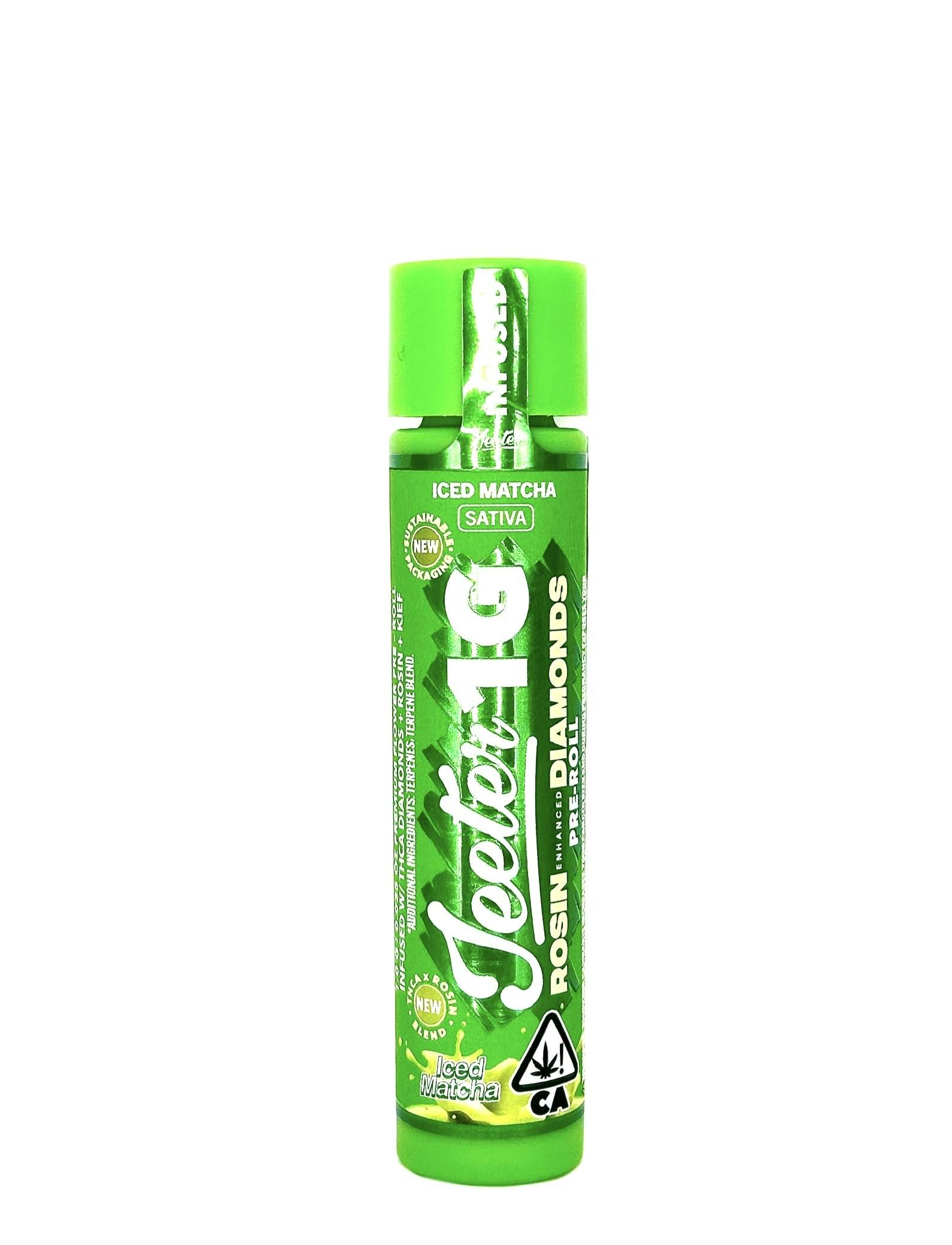 Jeeter - Iced Matcha - 1g, ROSIN & DIAMONDS INFUSED!