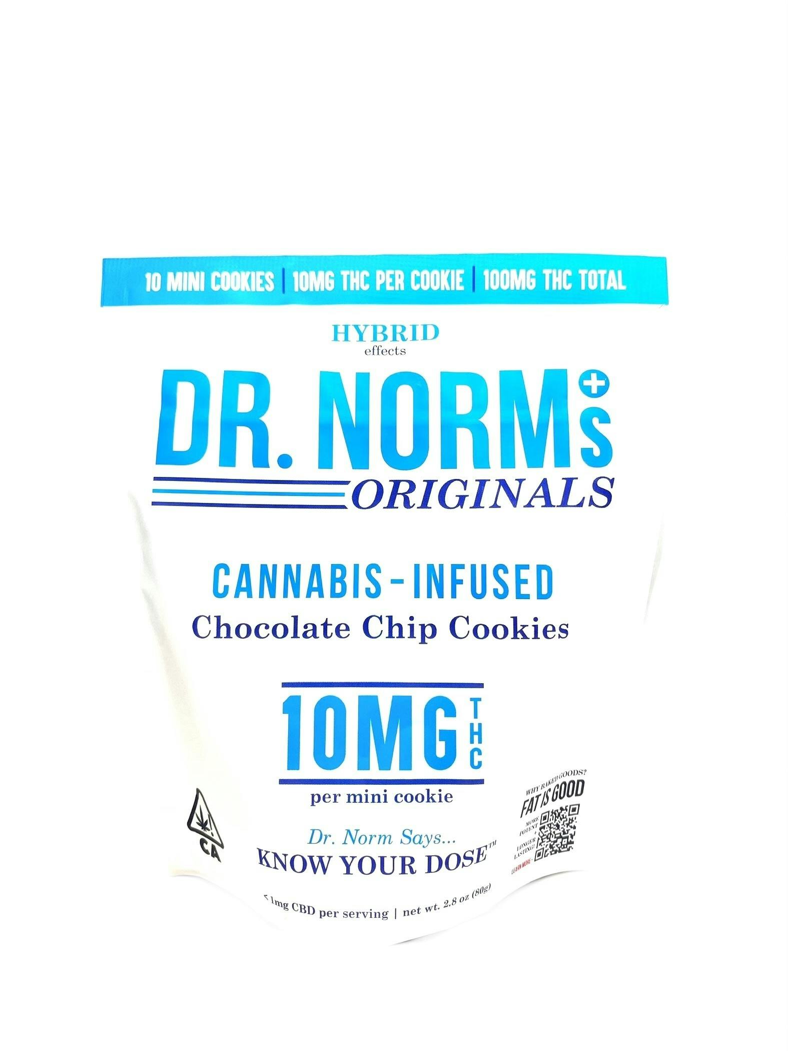Dr. Norm's - Hybrid! - Chocolate Chip Cookies - 100mg