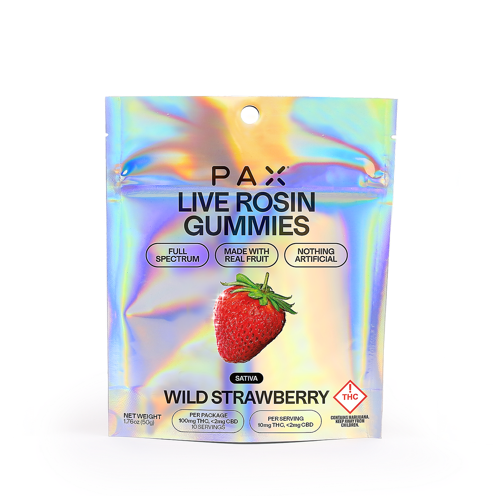 Heirloom Wild Strawberry Live Rosin Gummies 100mg