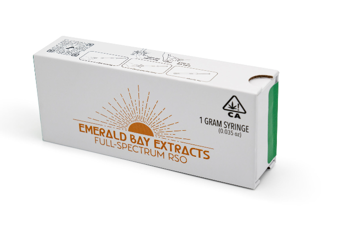 EMERALD BAY EXTRACTS 1G FULL-SPECTRUM RSO SYRINGE - CBD 1:1 APPLE FRITTER