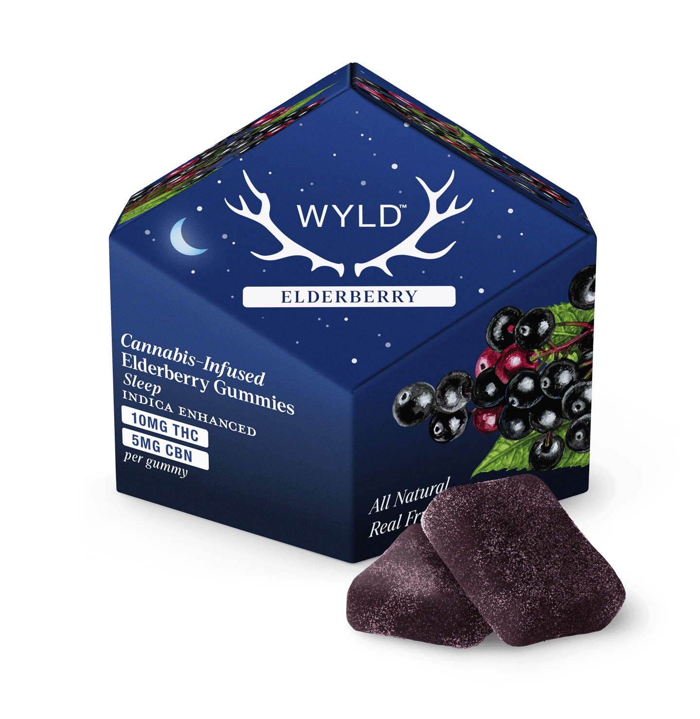 Elderberry 2:1 Indica Enhanced + CBN Gummies | 100mg | 10ct | 10mg/ea