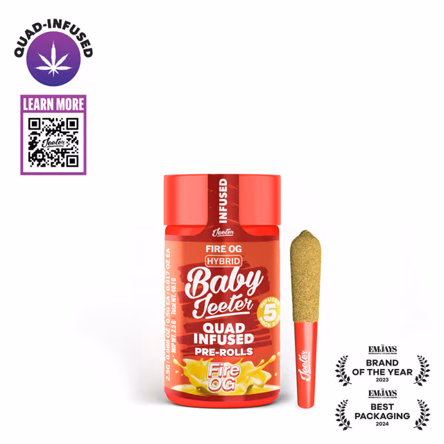 Fire Og Baby Jeeters 5pk 2.5g