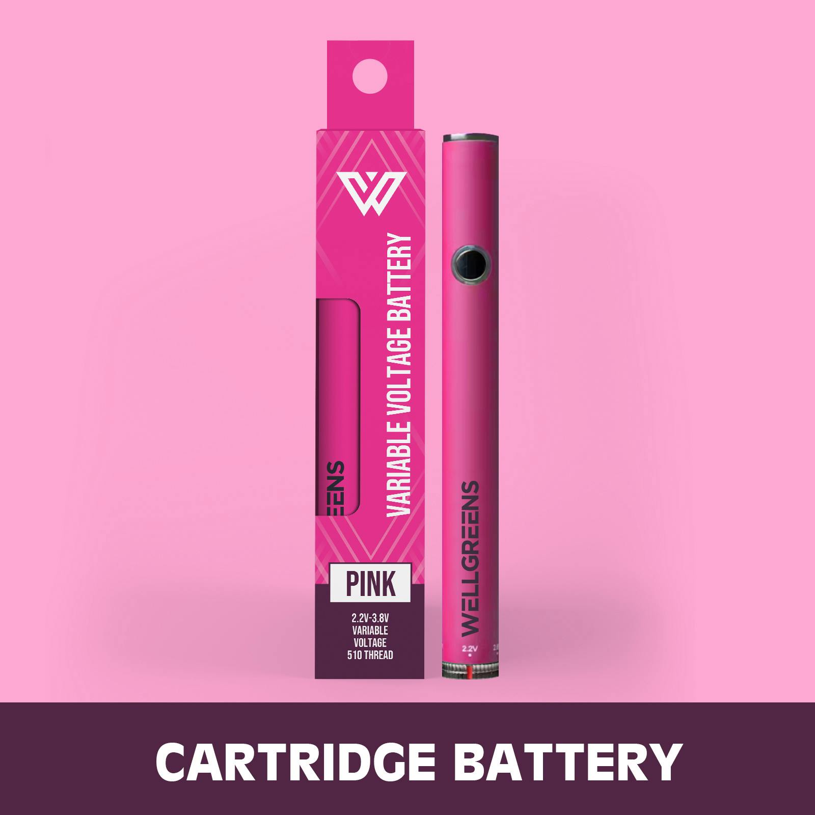 Wellgreens - 510 Variable Battery (Pink)