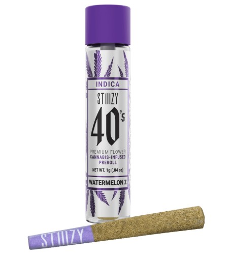 Stiiizy 40s 1g Watermelon Z Infused Preroll PD