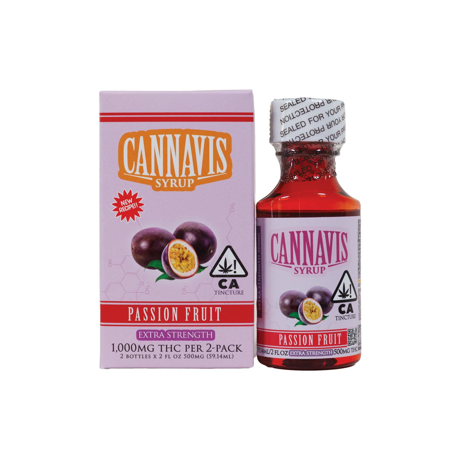 1,000MG Passion Fruit Syrup Tincture Box (2pk)