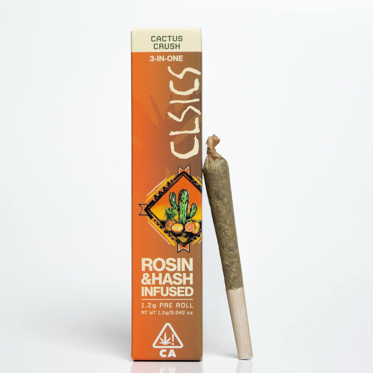 CLSICS TRIFECTA - INFUSED PREROLL (ROSIN HASH) - 1.2G - SATIVA - CACTUS CRUSH
