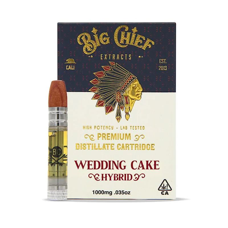 BIG CHIEF - WEDDING CAKE - 1G THC Cartridge - $30