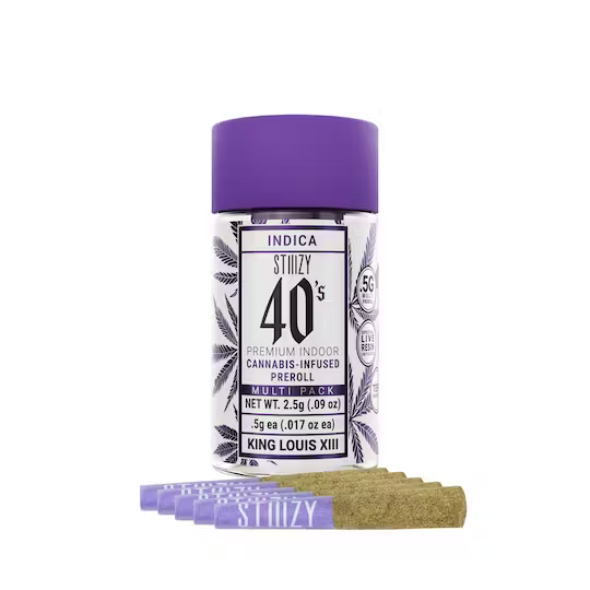 Stiiizy 40's King Louis XIII Infused Preroll 4pk 2g