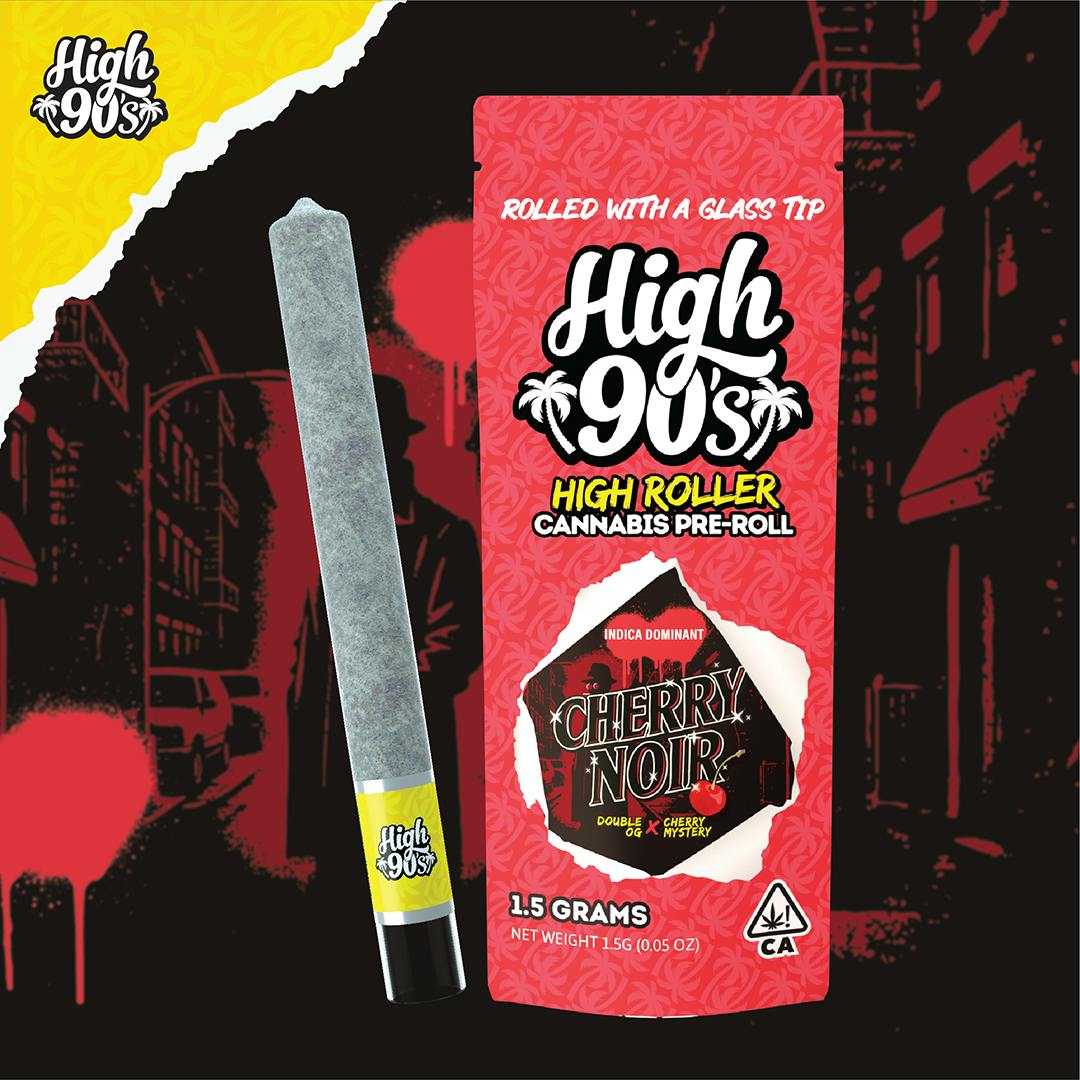 High 90s : Cherry Noir 1.5g High Roller Pre-Roll