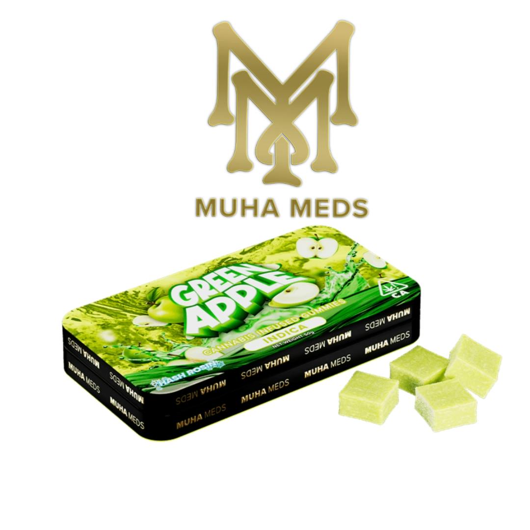 Green Apple Hash Rosin Gummies