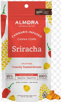 Almora - Canna Corn nuts - Kernels - Sriracha - 100mg