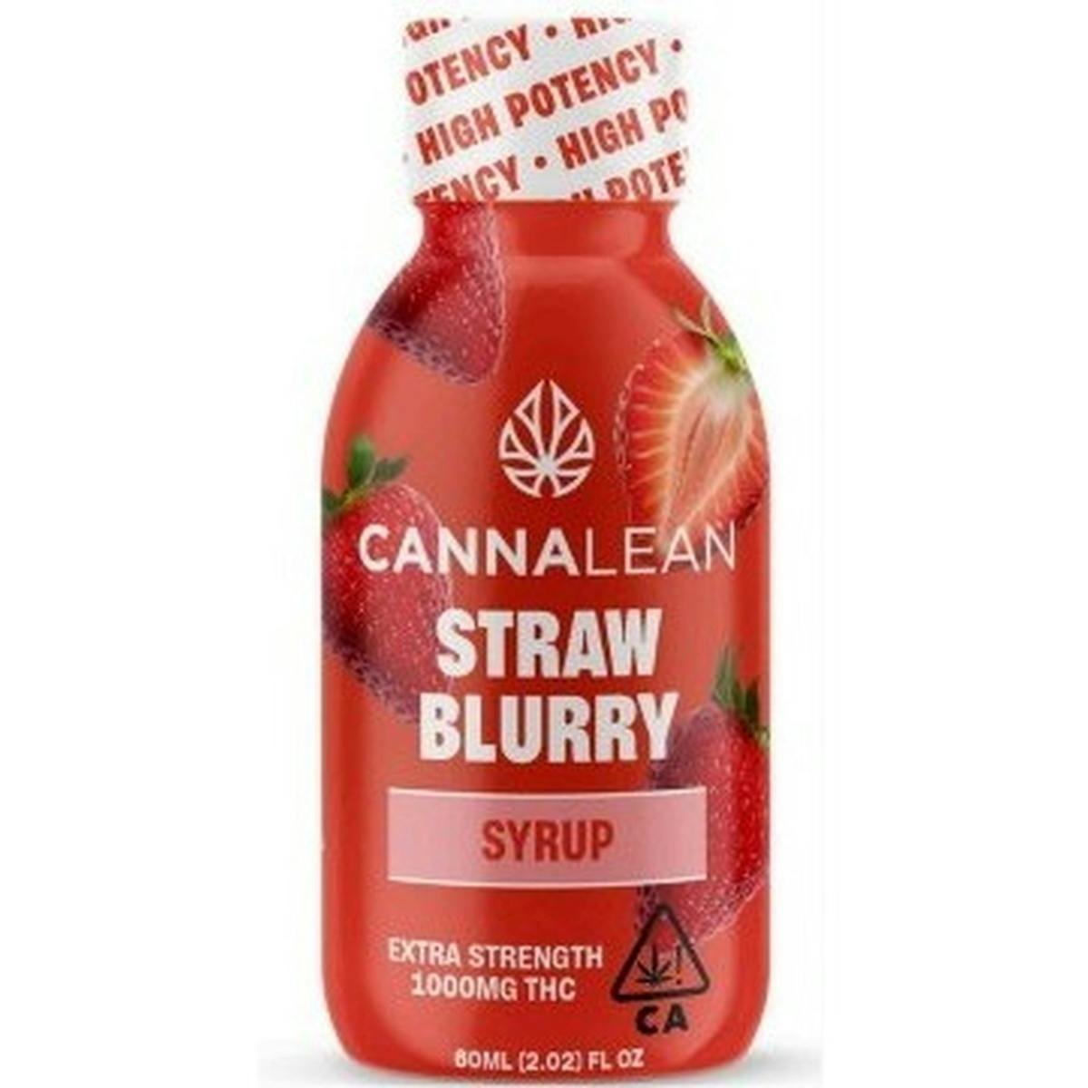 Cannalean | Strawblurry (Strawberry) | 1000mg THC Syrup