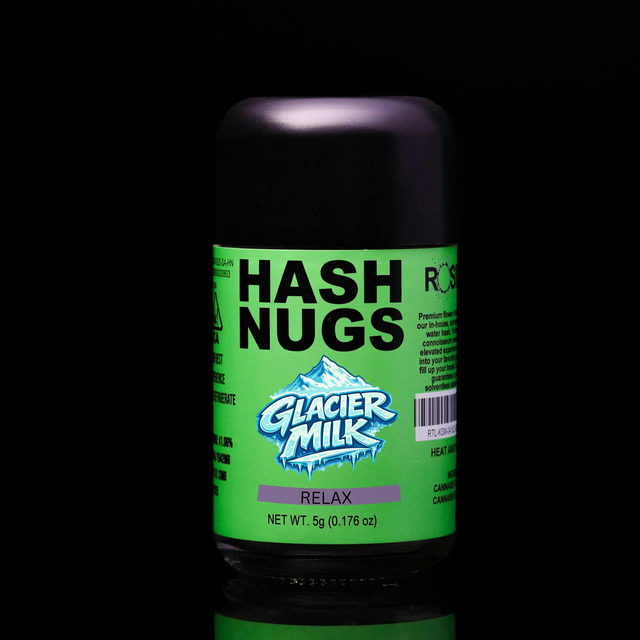 Rosin Tech Labs | Hash Nugs | Relax | Glacier Milk | Infused Flower | 5g