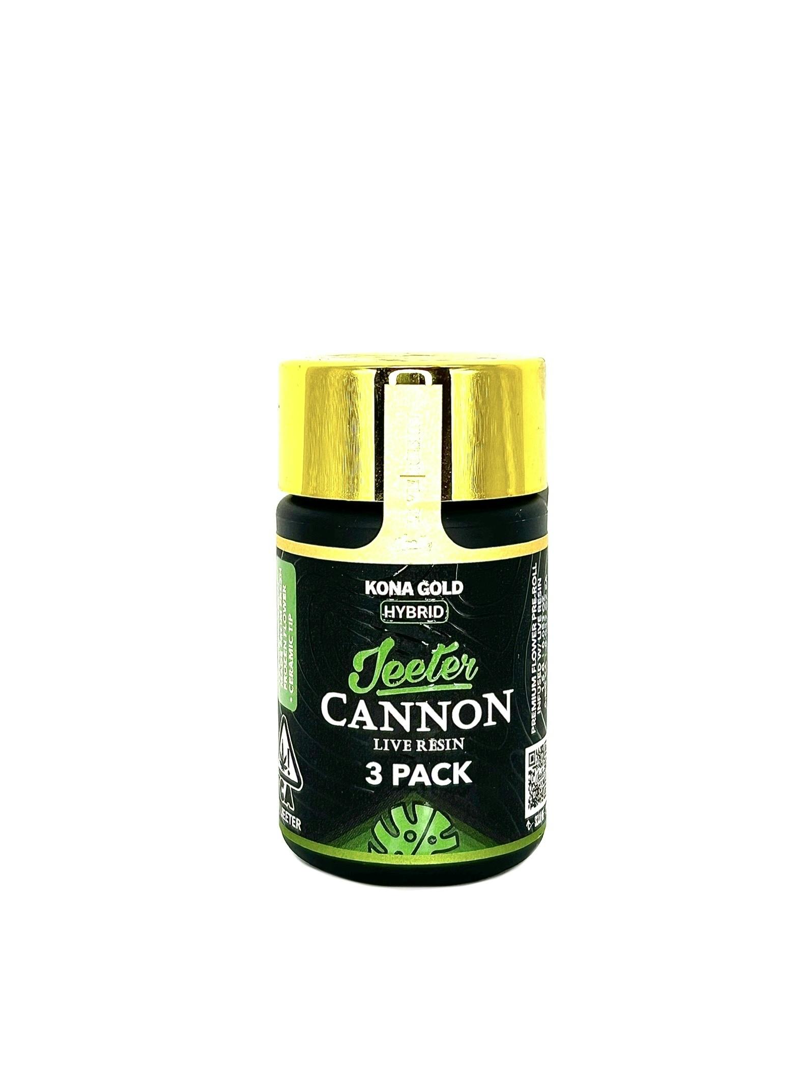 Jeeter Cannons - Gas Pedal - 0.5g x 3 = 1.5g, LIVE RESIN INFUSED!