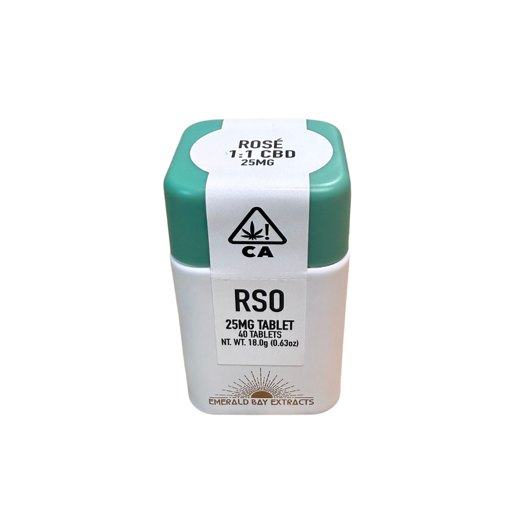 SUNDAY ROSE 1:1 RSO CAPSULES (40CT/ 25MG)