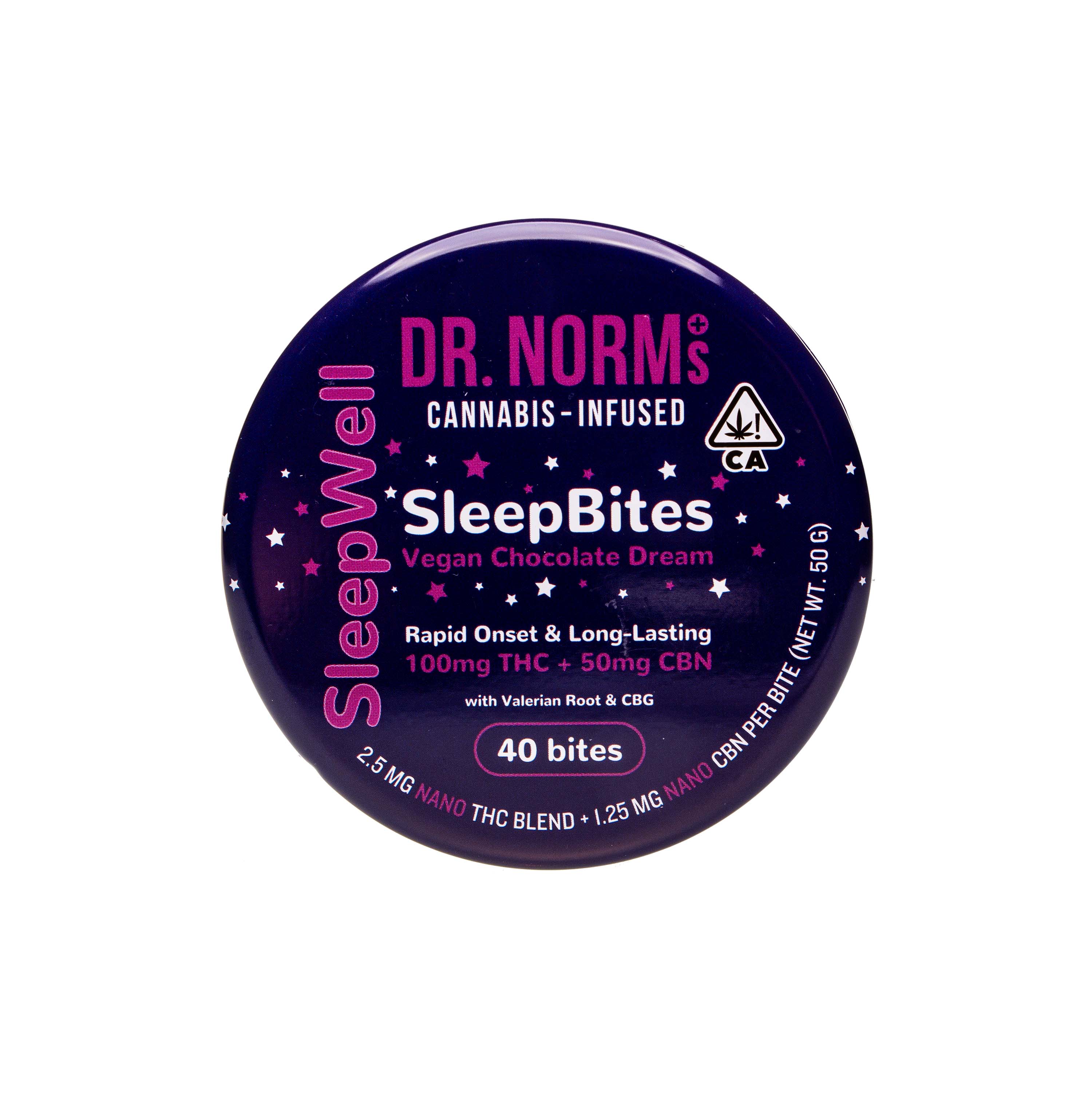 Dr. Norms | Sleepwell Brownie Bites (2:1 THC:CBN - 150mg Total)