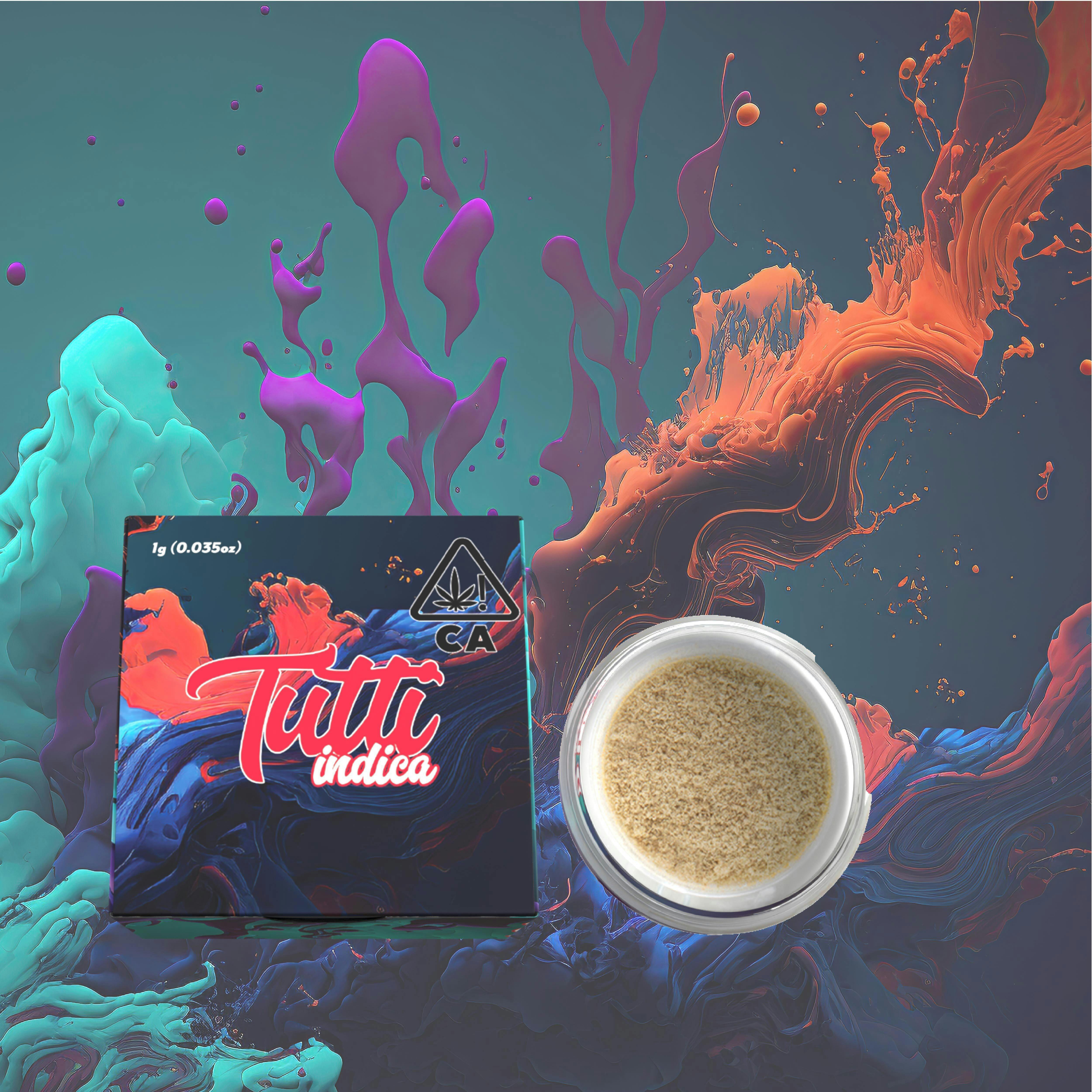 Tutti - 1g - Live Hash - Indica - Fatso