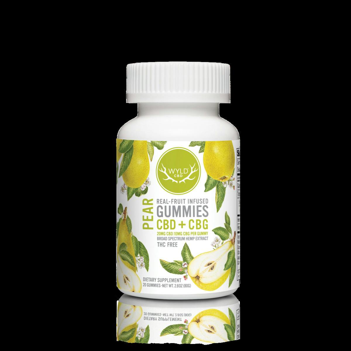 Wyld Pear CBD:CBG Gummies