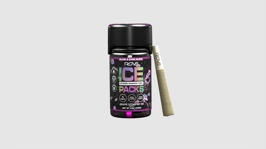 Rove Grape Stomper OG Diamond Infused Pre-Roll Pack 0.5g ea | 3-Pack