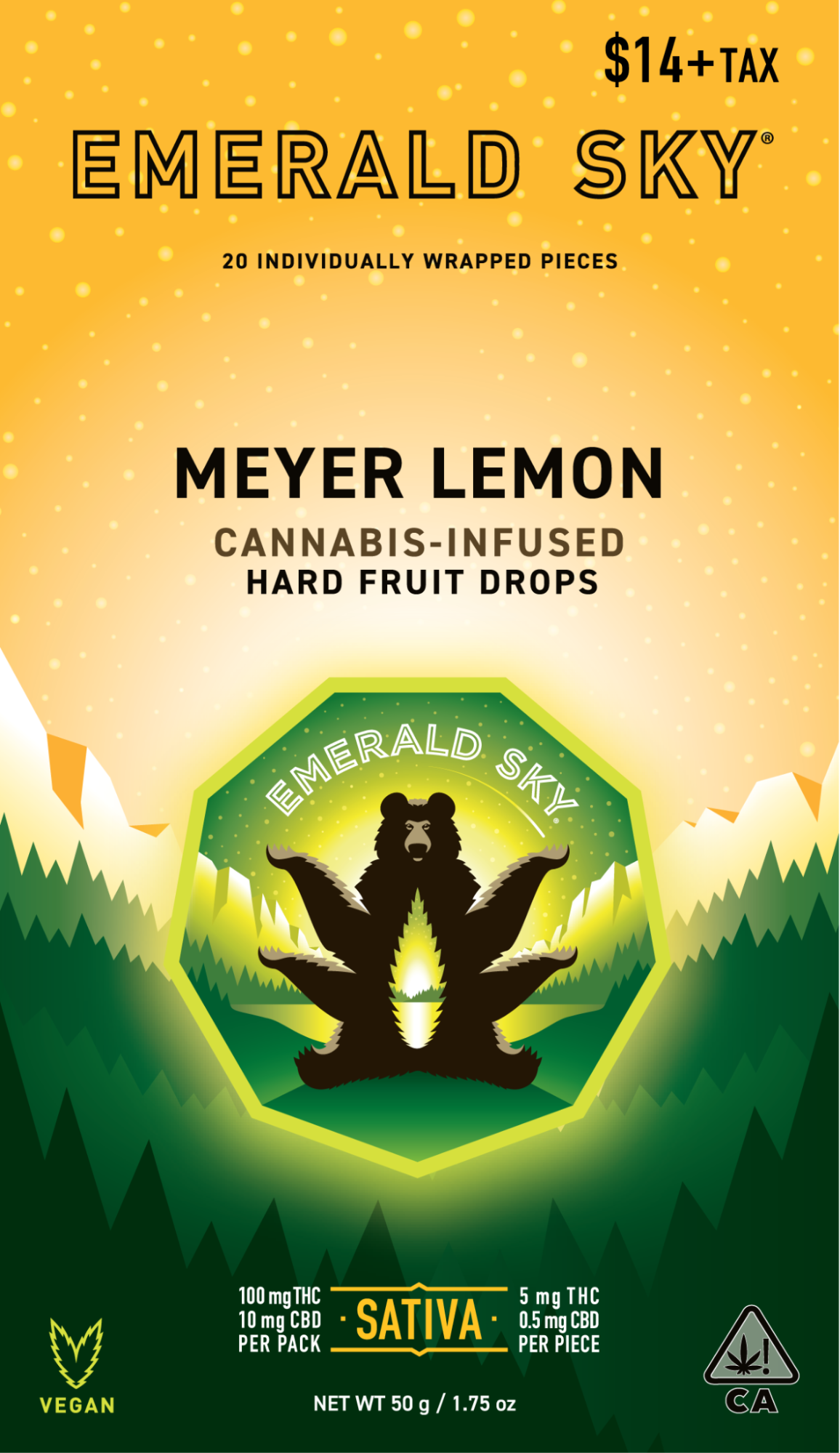 Emerald Sky Meyer Lemon 20pc Fruit Drops