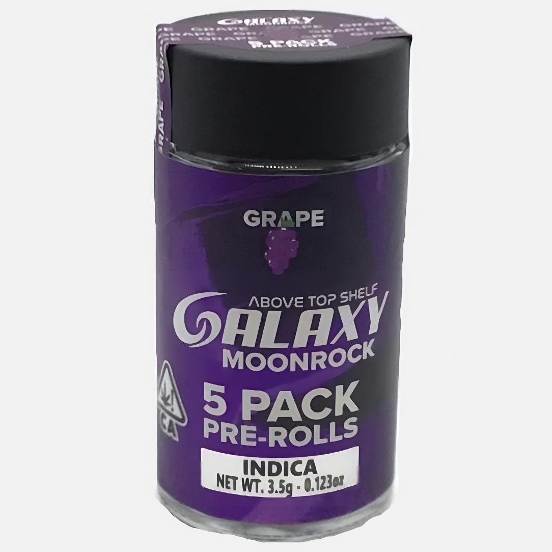 GALAXY GRAPE (I) 5PK MOONROCK INFUSED PREROLLS