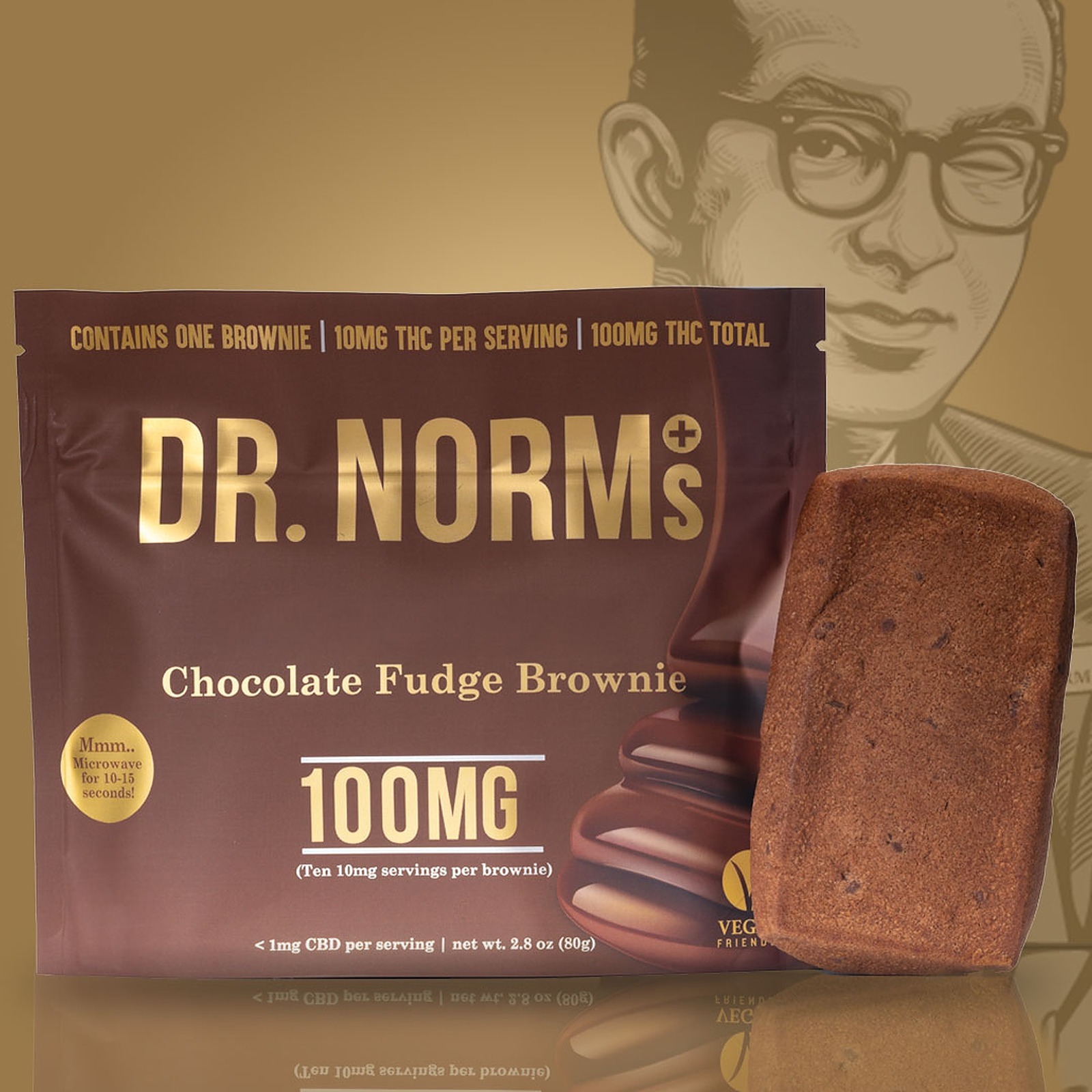 Chocolate Fudge Brownie (Vegan) 100mg
