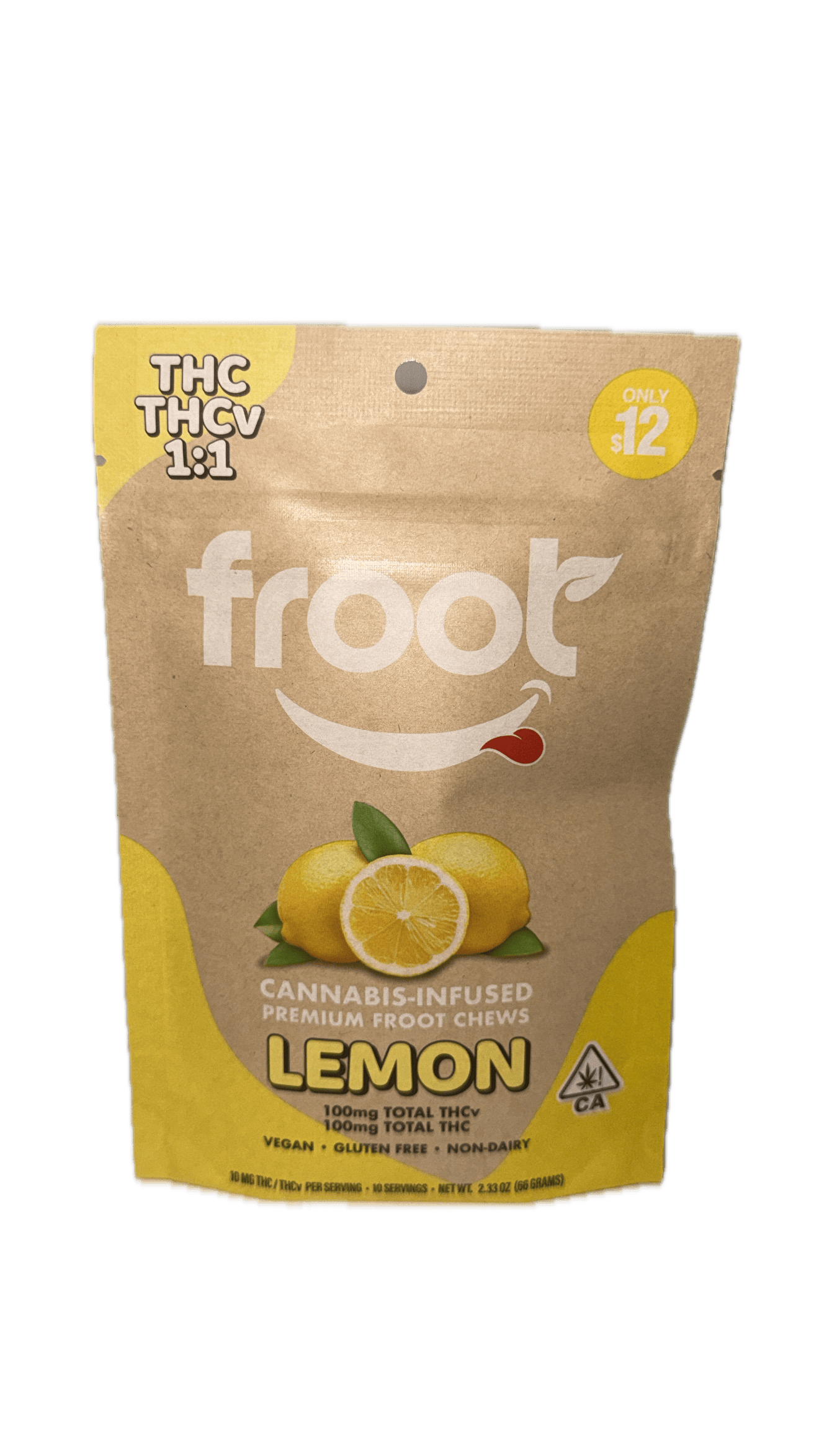 Froot | 1:1 Lemon THCv 10pc Gummies 100mg