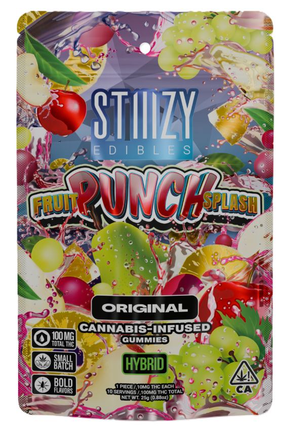 Stiiizy - Fruit Punch Splash Gummies (100MG)