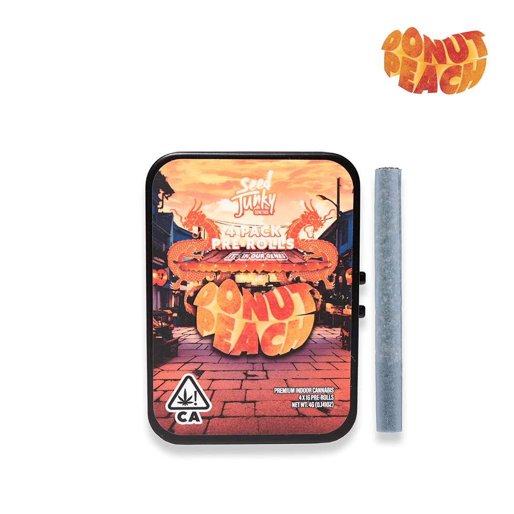 Seed Junky | Donut Peach | Joints | 1g each | 4pk